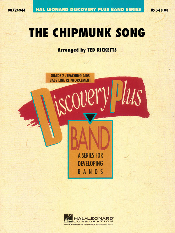 Ross Bagdasarian: The Chipmunk Song: Concert Band: Score & Parts