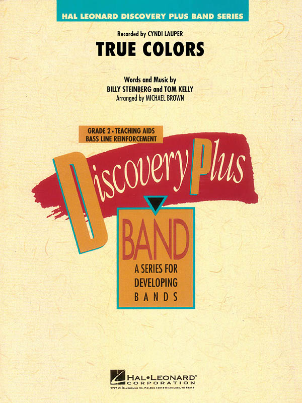 Billy Steinberg Tom Kelly: True Colors: Concert Band: Score & Parts