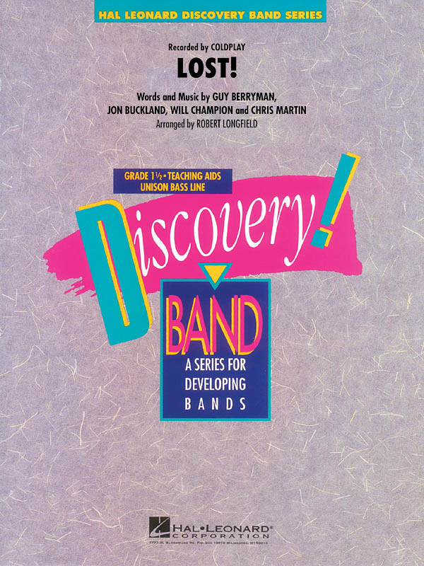 Coldplay: Lost!: Concert Band: Score & Parts