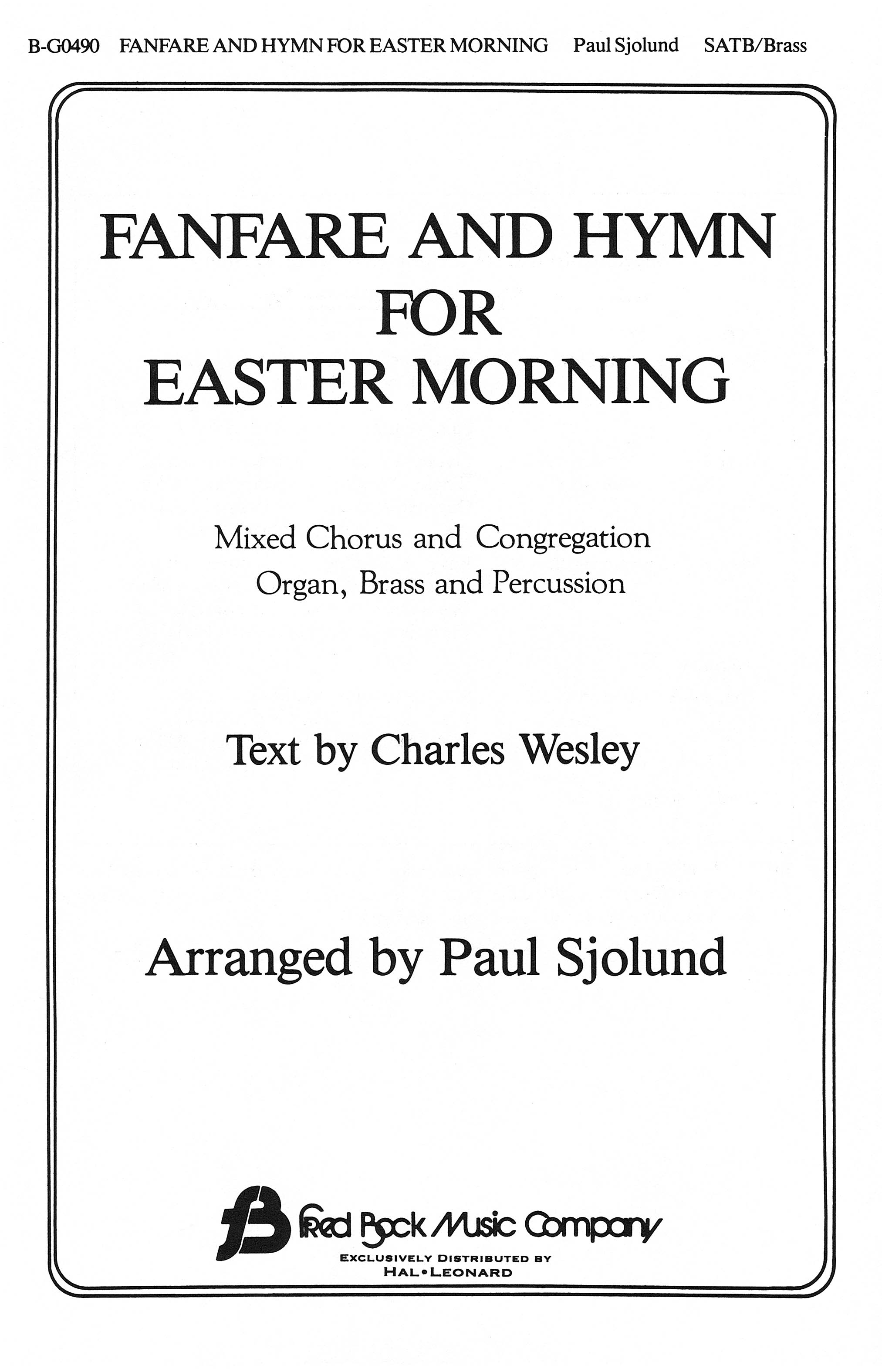 Charles Wesley: Fanfare And Hymn: SATB: Vocal Score
