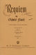 Gabriel Faur: Requiem: Vocal: Vocal Score