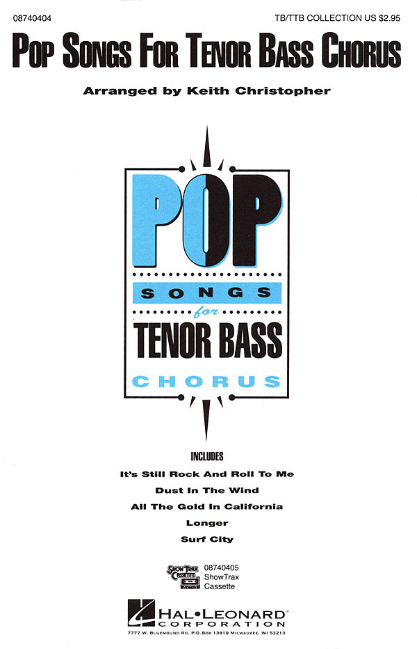 Pop Songs for Tenor Bass Chorus (Collection): TB: Vocal Score