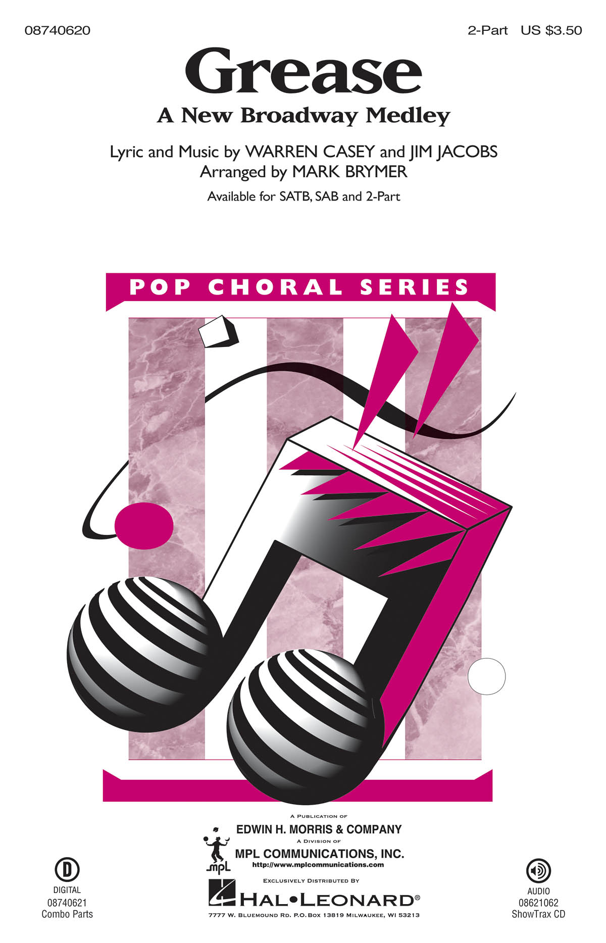 Jim Jacobs Warren Casey: Grease medley: 2-Part Choir: Mixed Songbook