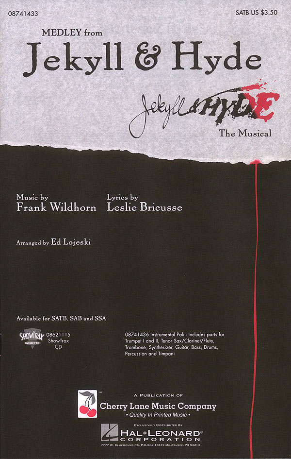 Frank Wildhorn Leslie Bricusse: Jekyll & Hyde (Medley): SATB: Vocal Score