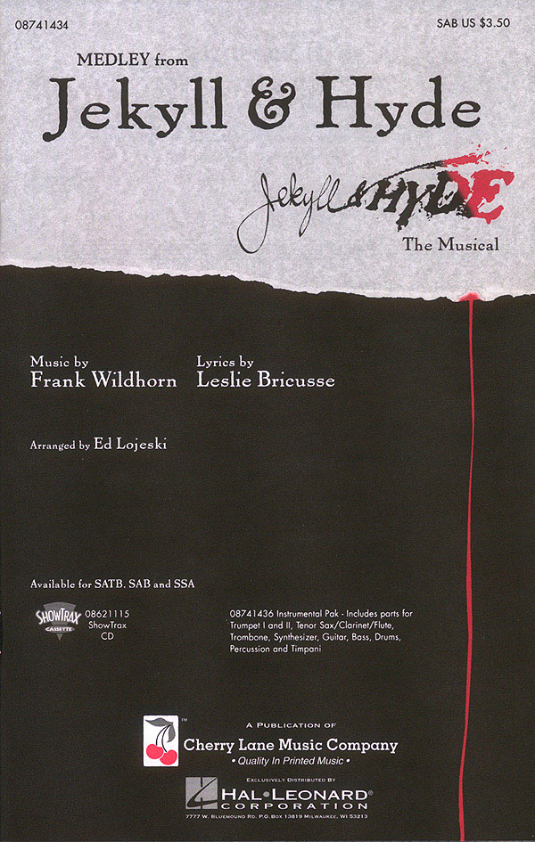 Frank Wildhorn Leslie Bricusse: Jekyll & Hyde (Medley): SAB: Vocal Score