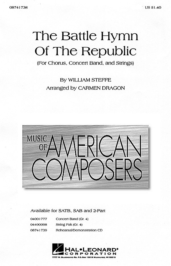 William Steffe: The Battle Hymn of the Republic: 2-Part Choir: Vocal Score