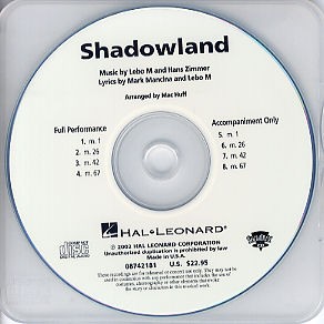 Hans Zimmer Lebo M. Mark Mancina: Shadowland (from The Lion King): Mixed Choir: