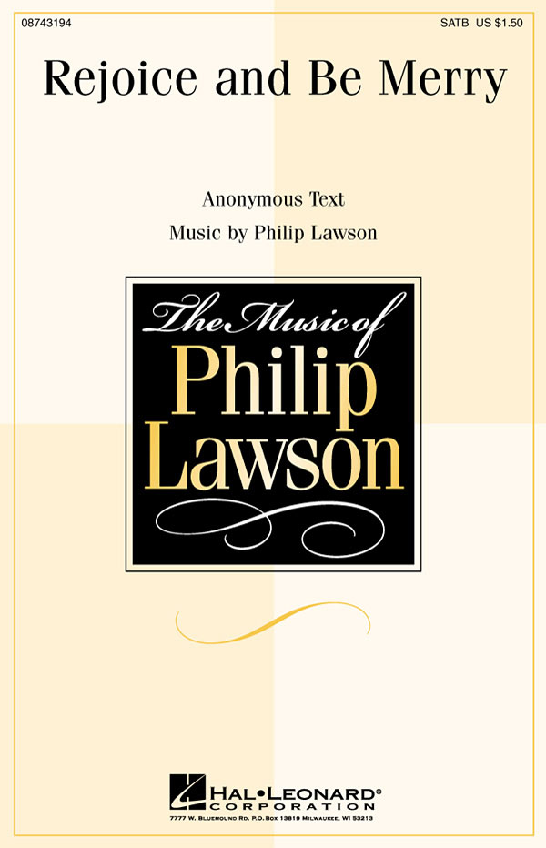 Philip Lawson: Rejoice and Be Merry: Mixed Choir: Vocal Score