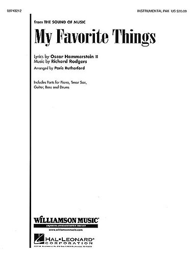 Oscar Hammerstein II Richard Rodgers: My Favorite Things (from The Sound of