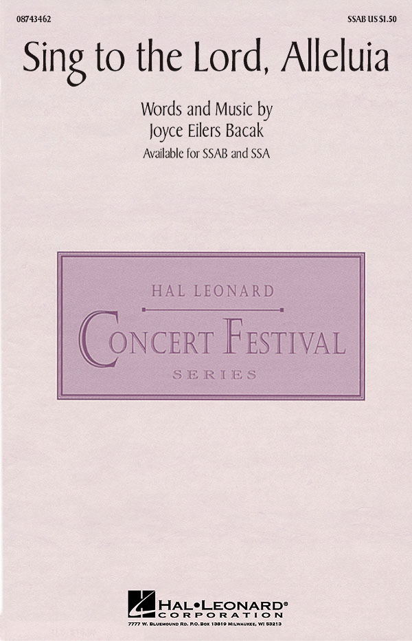 Joyce Eilers: Sing to the Lord  Alleluia: Mixed Choir: Vocal Score