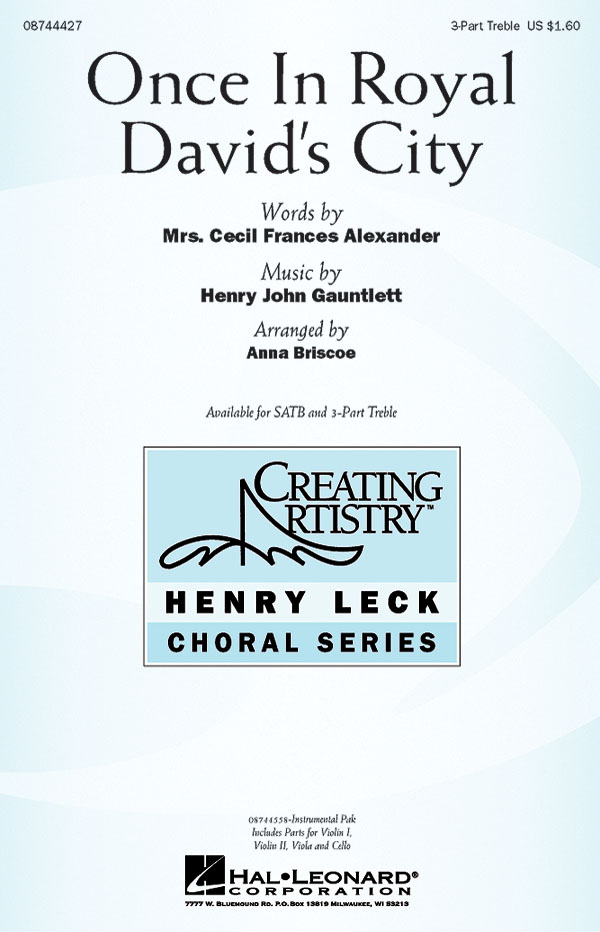 Once in Royal David's City: 3-Part Choir: Vocal Score