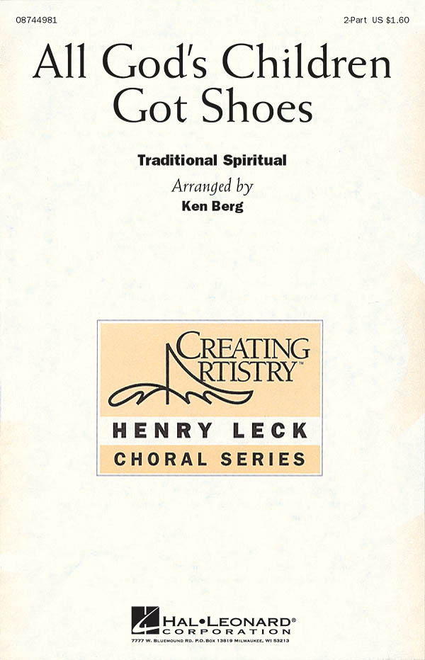Traditional: All God's Children Got Shoes: 2-Part Choir: Vocal Score