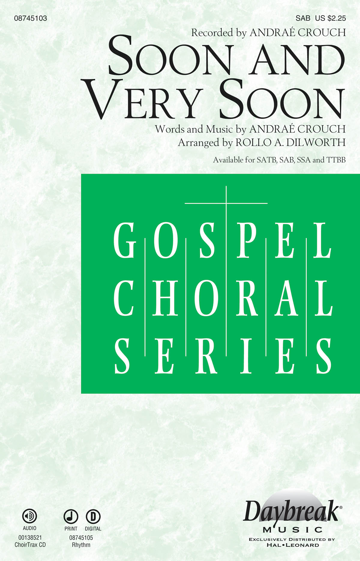 Andra Crouch: Soon and Very Soon: SAB: Vocal Score