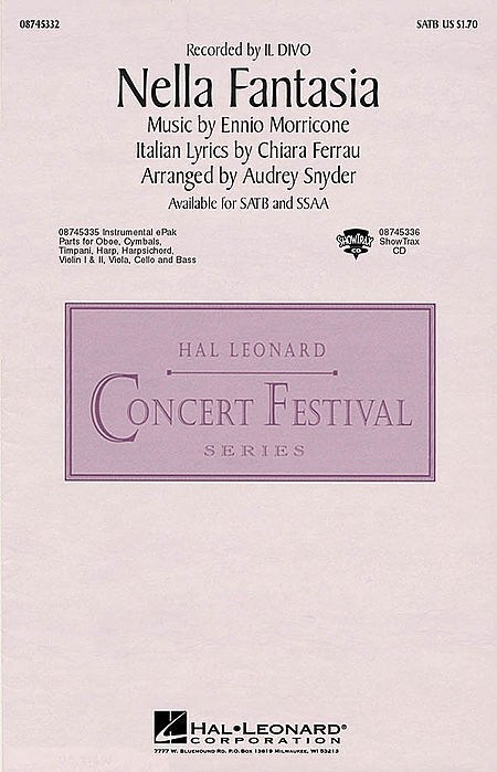 Chiara Ferrau Ennio Morricone: Nella Fantasia (In My Fantasy): SSAA: Vocal Score