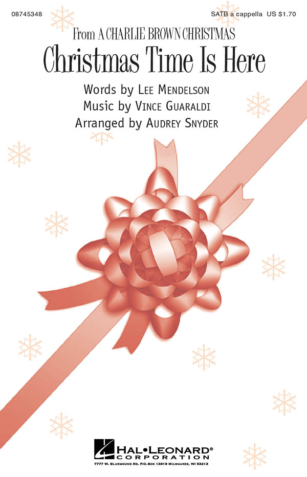 Lee Mendelson Vince Guaraldi: Christmas Time Is Here: SATB: Vocal Score
