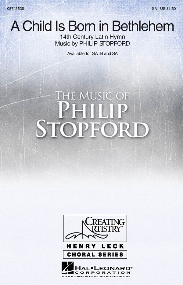 Philip W. J. Stopford: A Child Is Born in Bethlehem: 2-Part Choir: Vocal Score