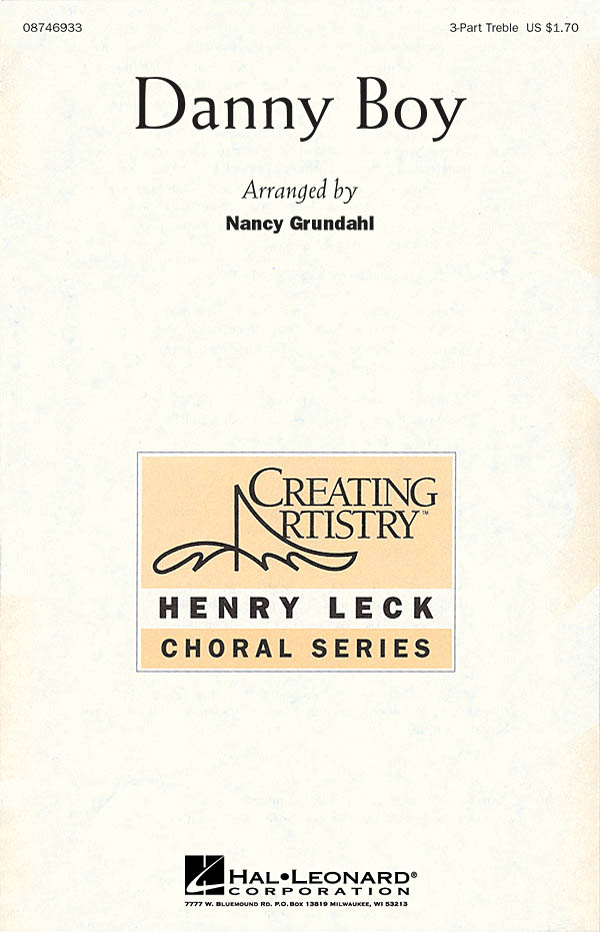 Traditional: Danny Boy: 3-Part Choir: Vocal Score