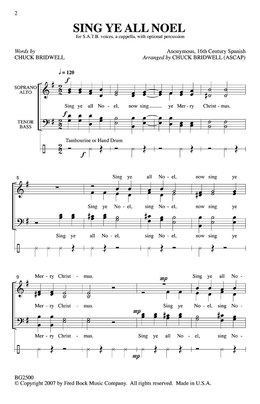Sing Ye All Noel: Mixed Choir: Vocal Score