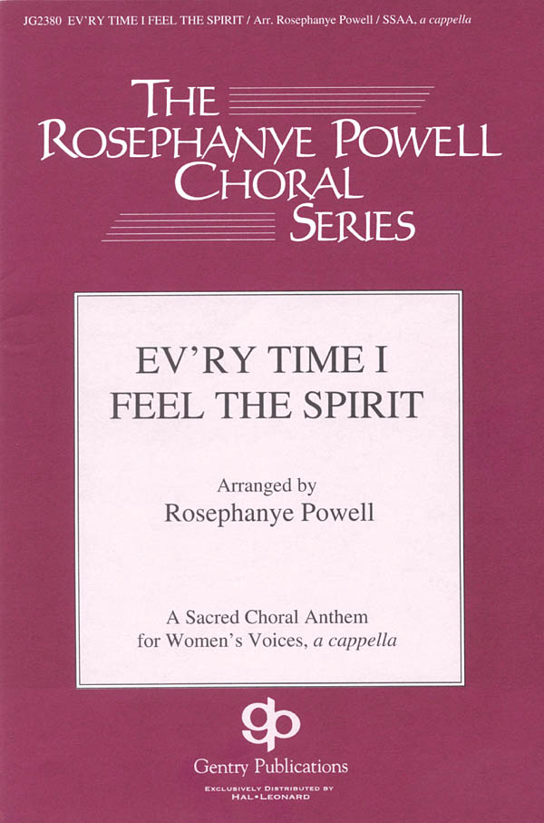 African-American Spiritual: Ev'ry Time I Feel the Spirit: SSAA: Vocal Score