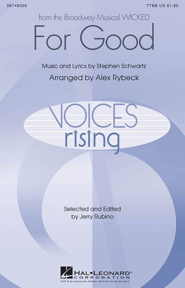 Stephen Schwartz: For Good: TTBB: Vocal Score
