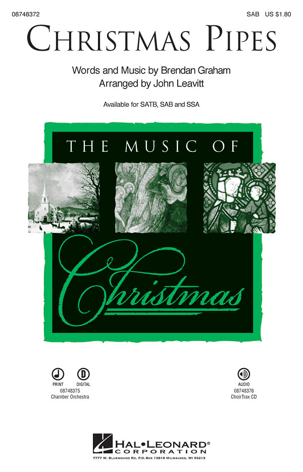 Brendan Graham: Christmas Pipes: SAB: Vocal Score