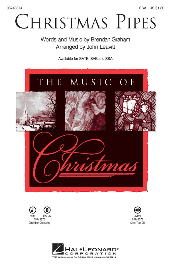 Brendan Graham: Christmas Pipes: SSA: Vocal Score