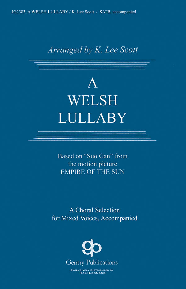 A Welsh Lullaby: SATB: Vocal Score