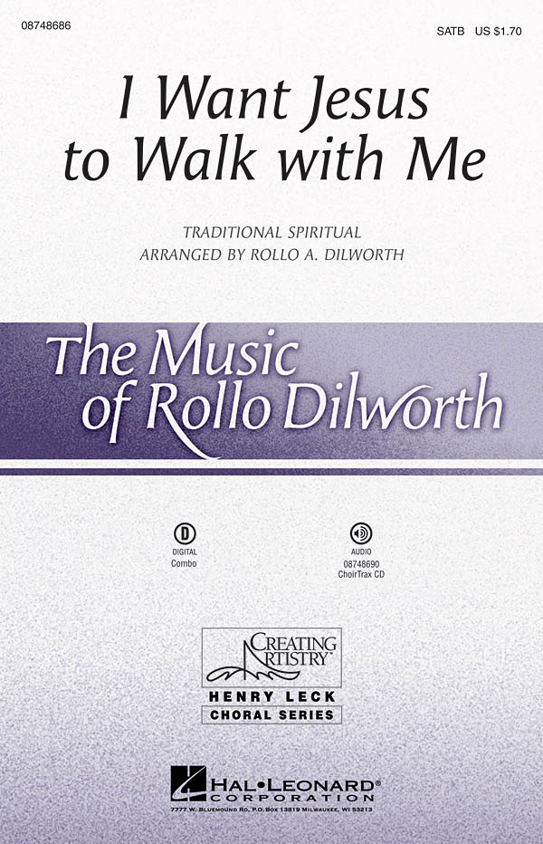 Traditional: I Want Jesus to Walk with Me: SATB: Vocal Score