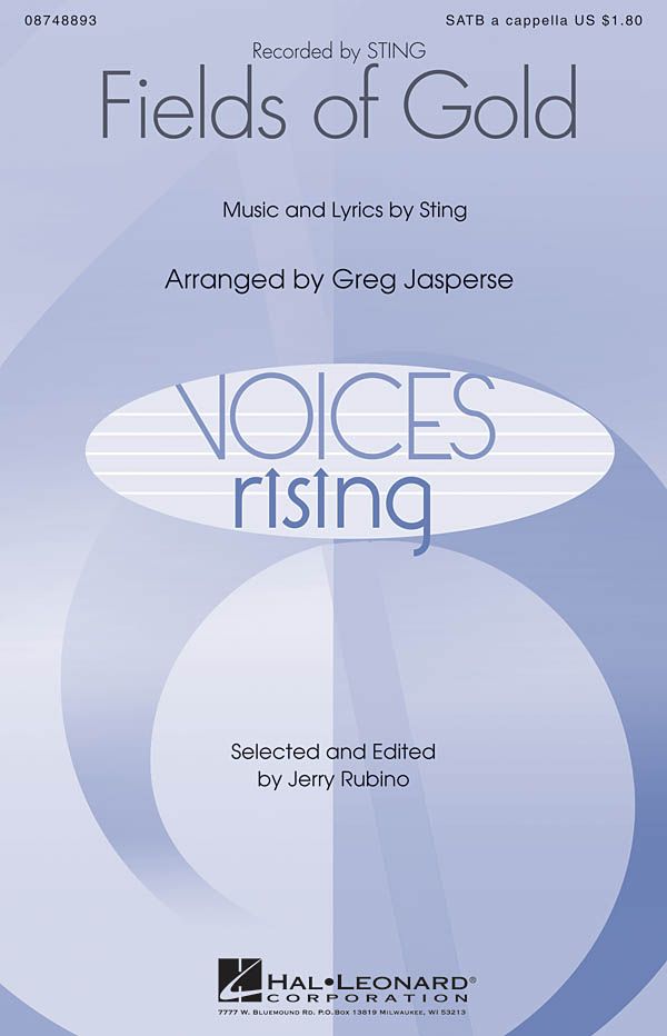 Sting: Fields of Gold: SATB: Vocal Score