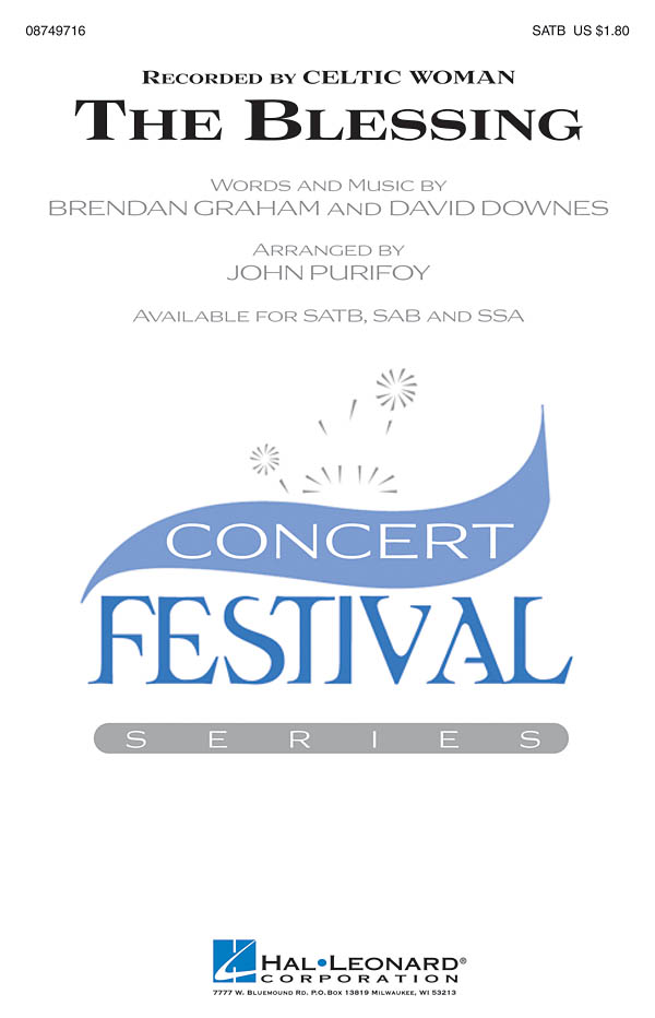 Brendan Graham David Downes: The Blessing: SATB: Vocal Score