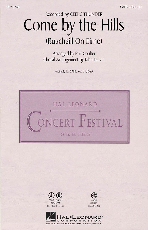 Celtic Thunder: Come by the Hills: SATB: Vocal Score