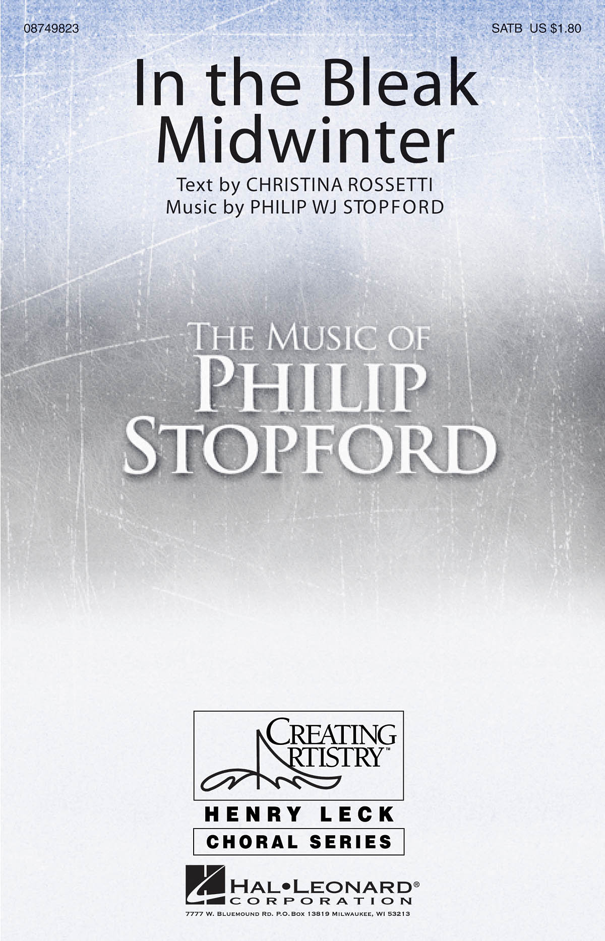 Philip W. J. Stopford: In the Bleak Midwinter: SATB: Vocal Score