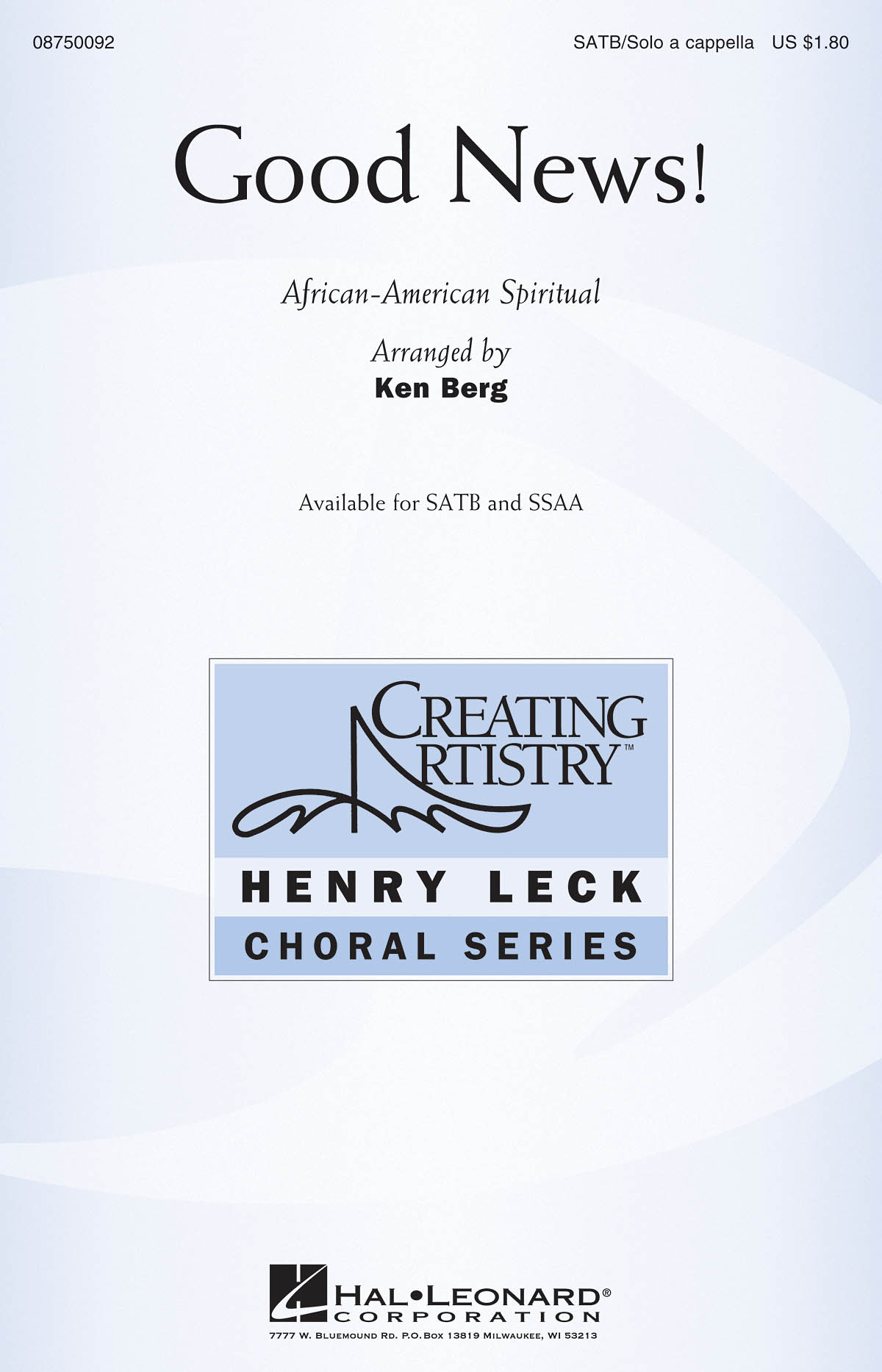 African-American Spiritual: Good News!: SATB: Vocal Score