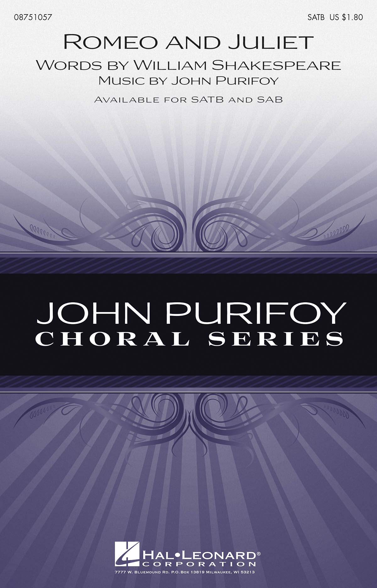 John Purifoy: Romeo and Juliet: SATB: Vocal Score