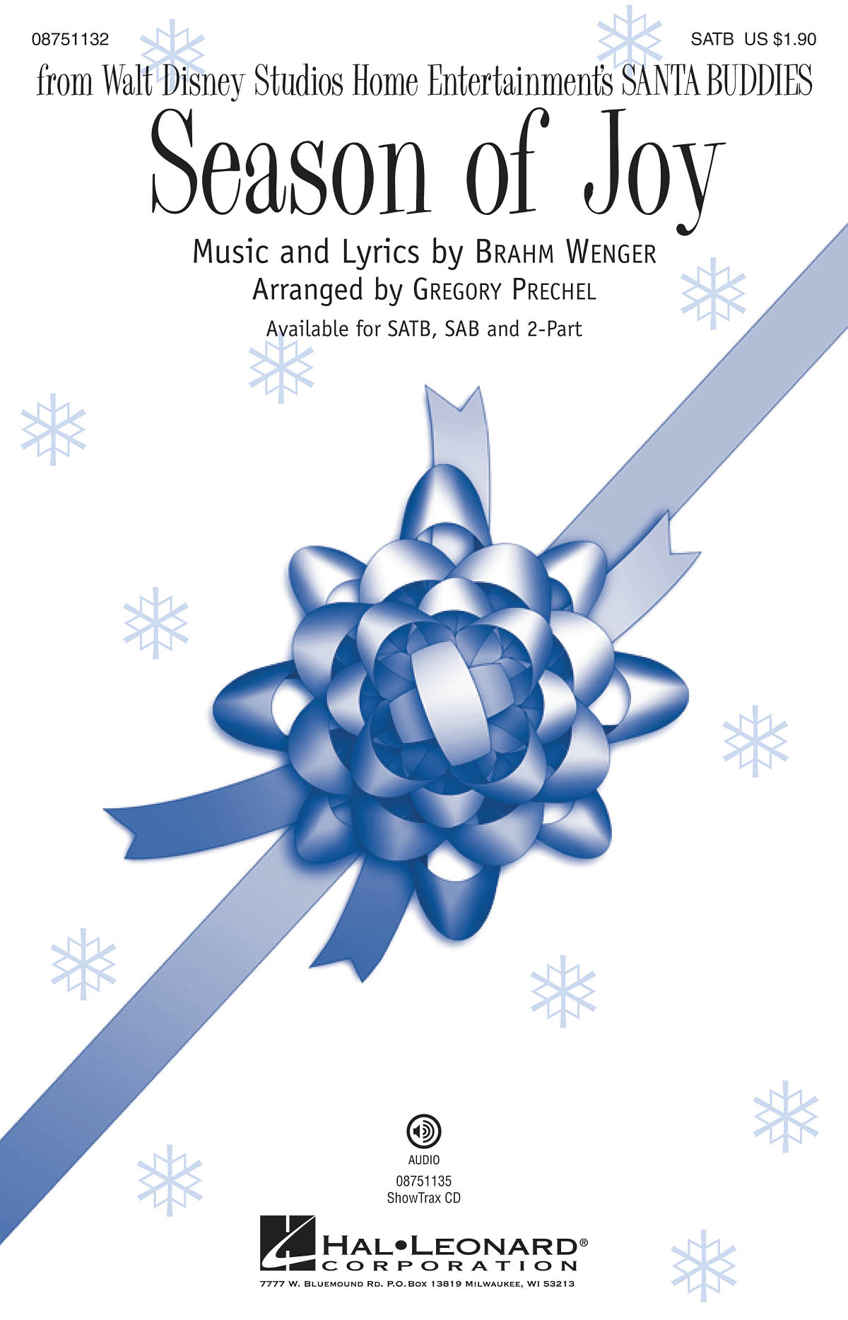 Brahm Wenger: Season of Joy: SATB: Vocal Score