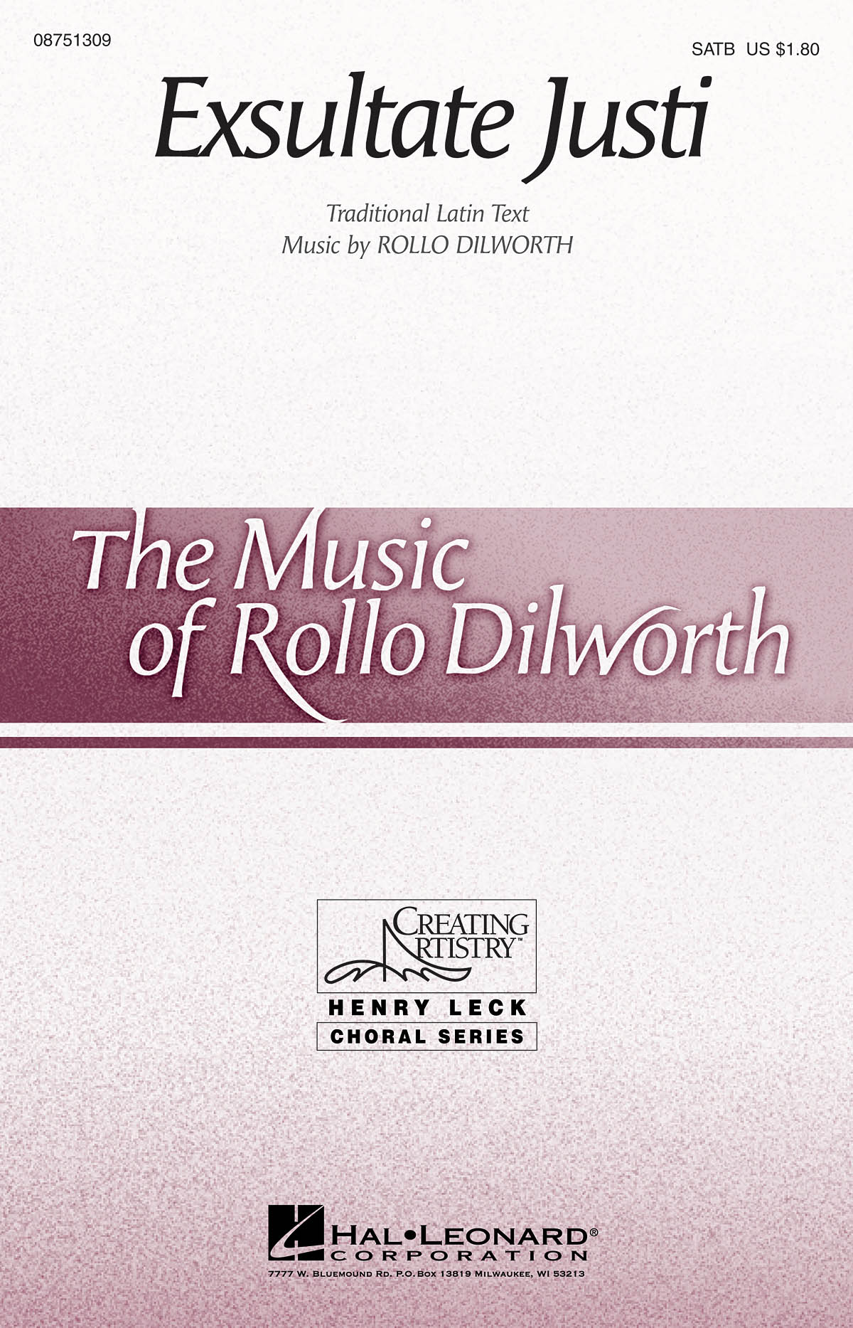 Rollo Dilworth: Exsultate Justi: 2-Part Choir: Vocal Score
