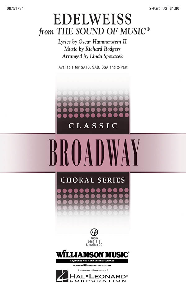 Oscar Hammerstein II Richard Rodgers: Edelweiss: 2-Part Choir: Vocal Score