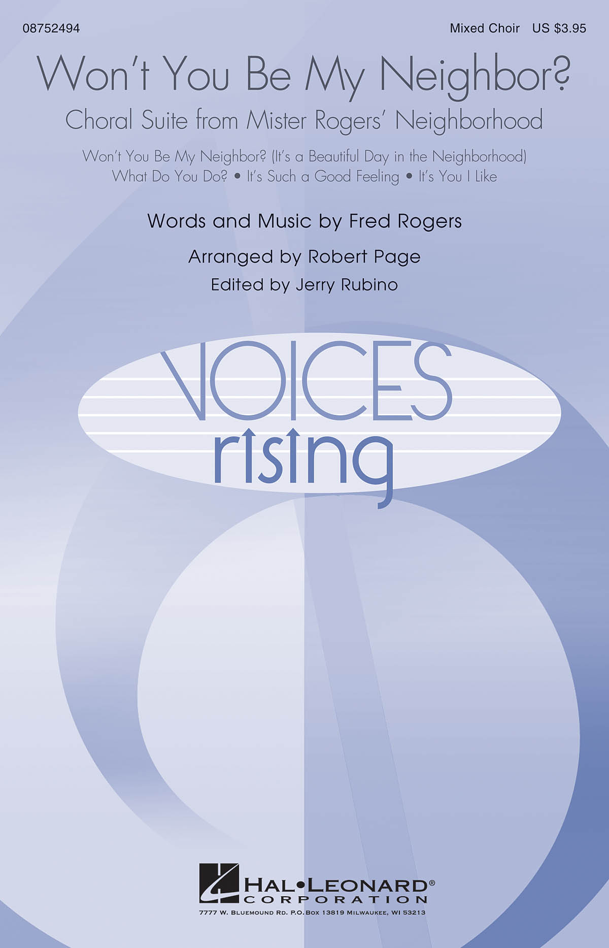 Fred Rogers: Won't You Be My Neighbor?: SATB: Vocal Score