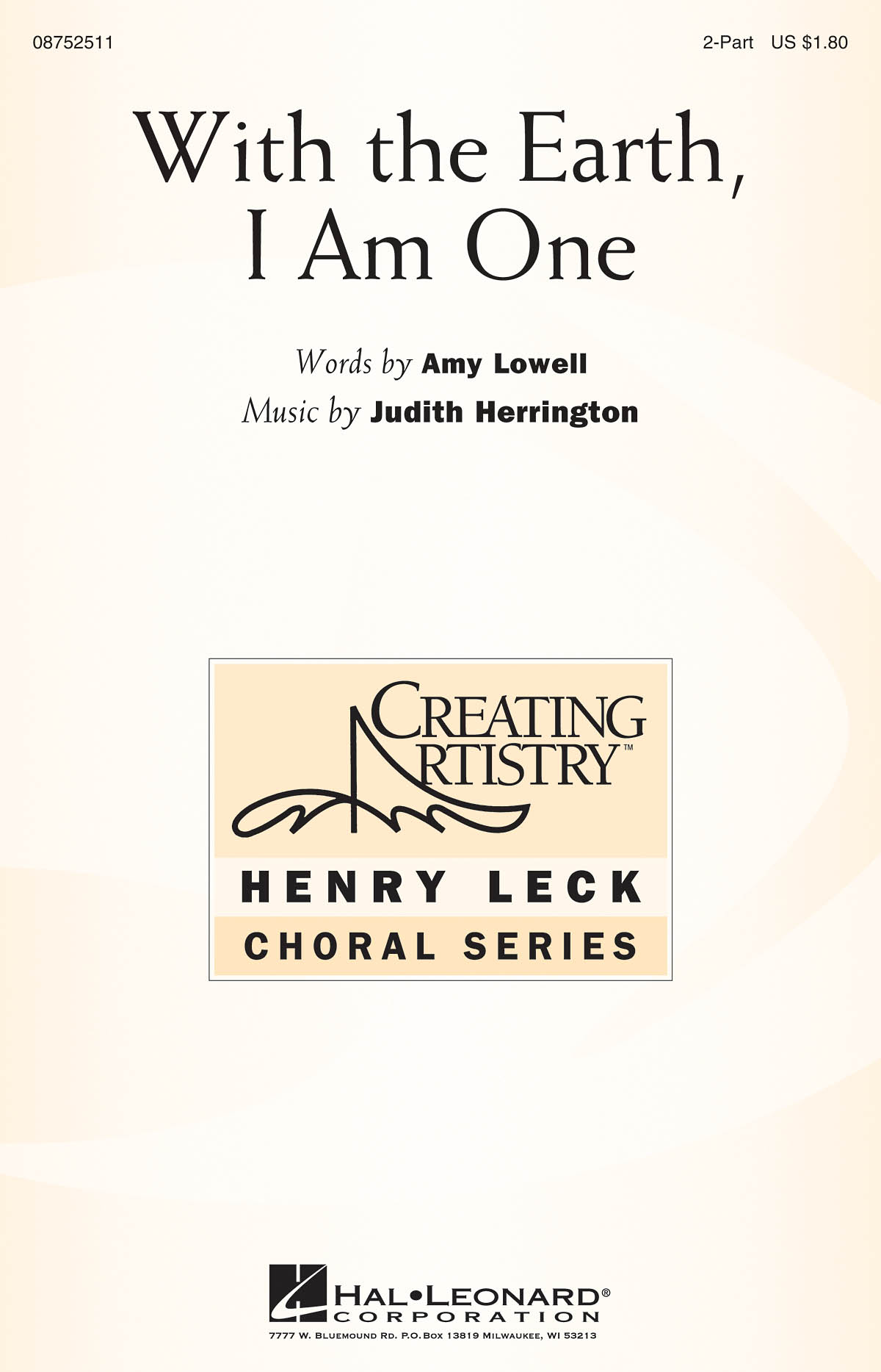 Judith Herrington: With the Earth  I Am One: 2-Part Choir: Vocal Score