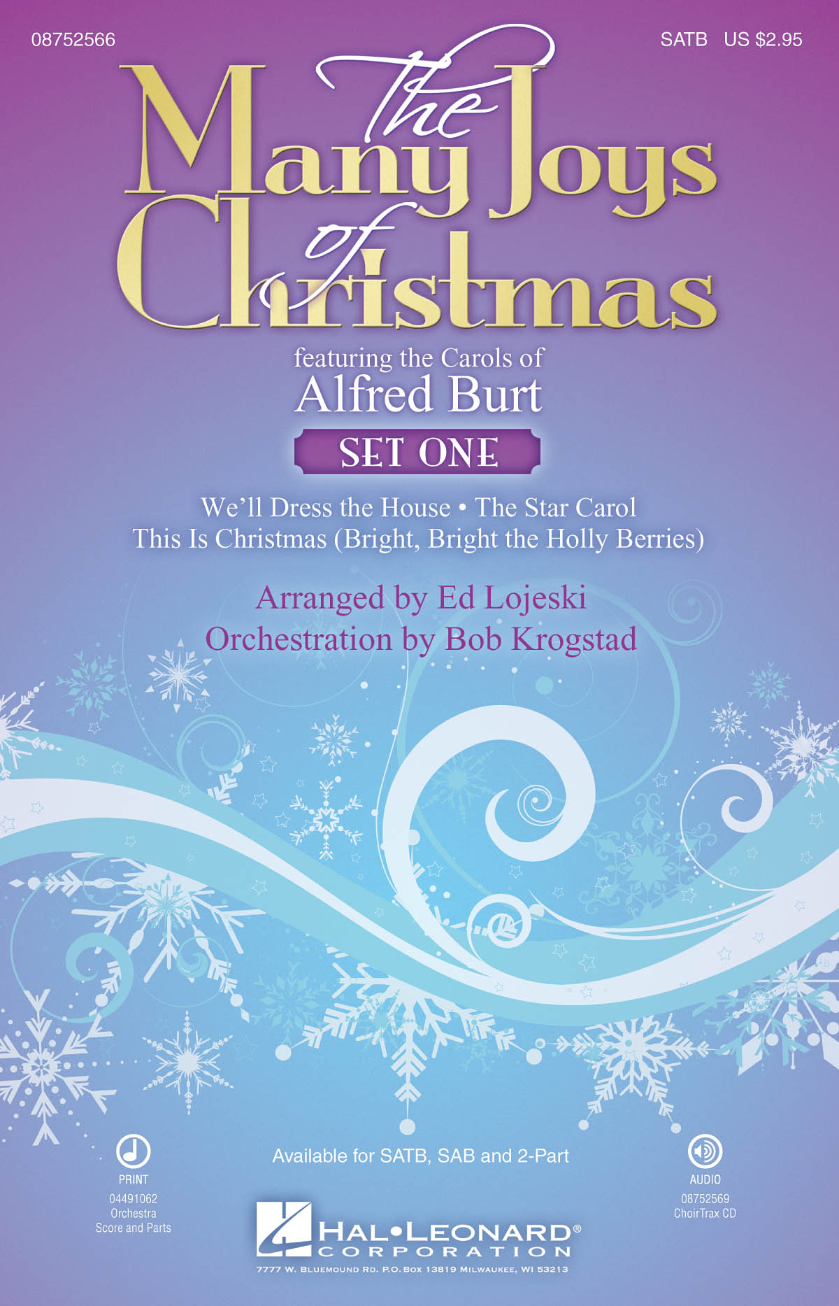 Alfred Burt: The Many Joys of Christmas (Set One): SATB: Vocal Score