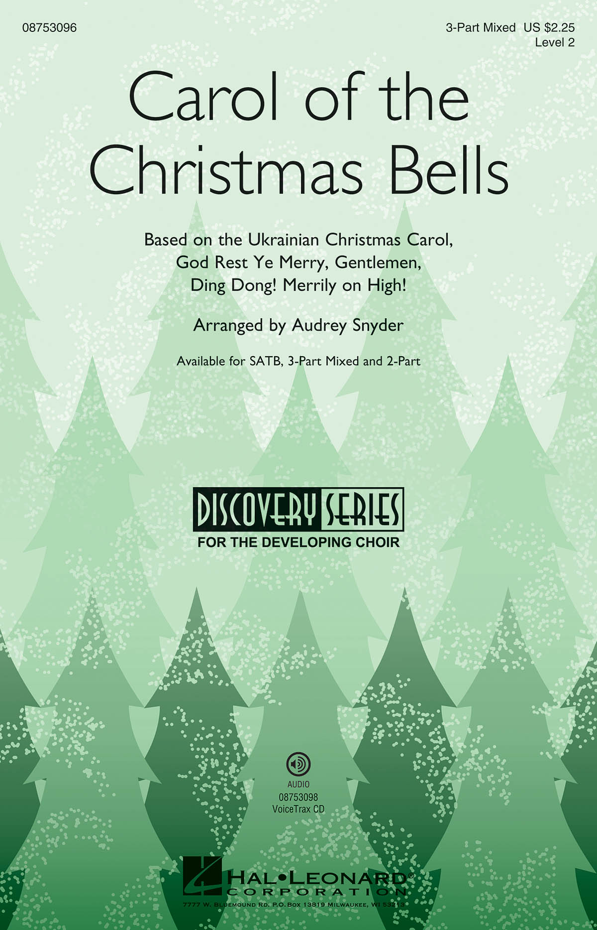 Carol of the Christmas Bells: 3-Part Choir: Vocal Score