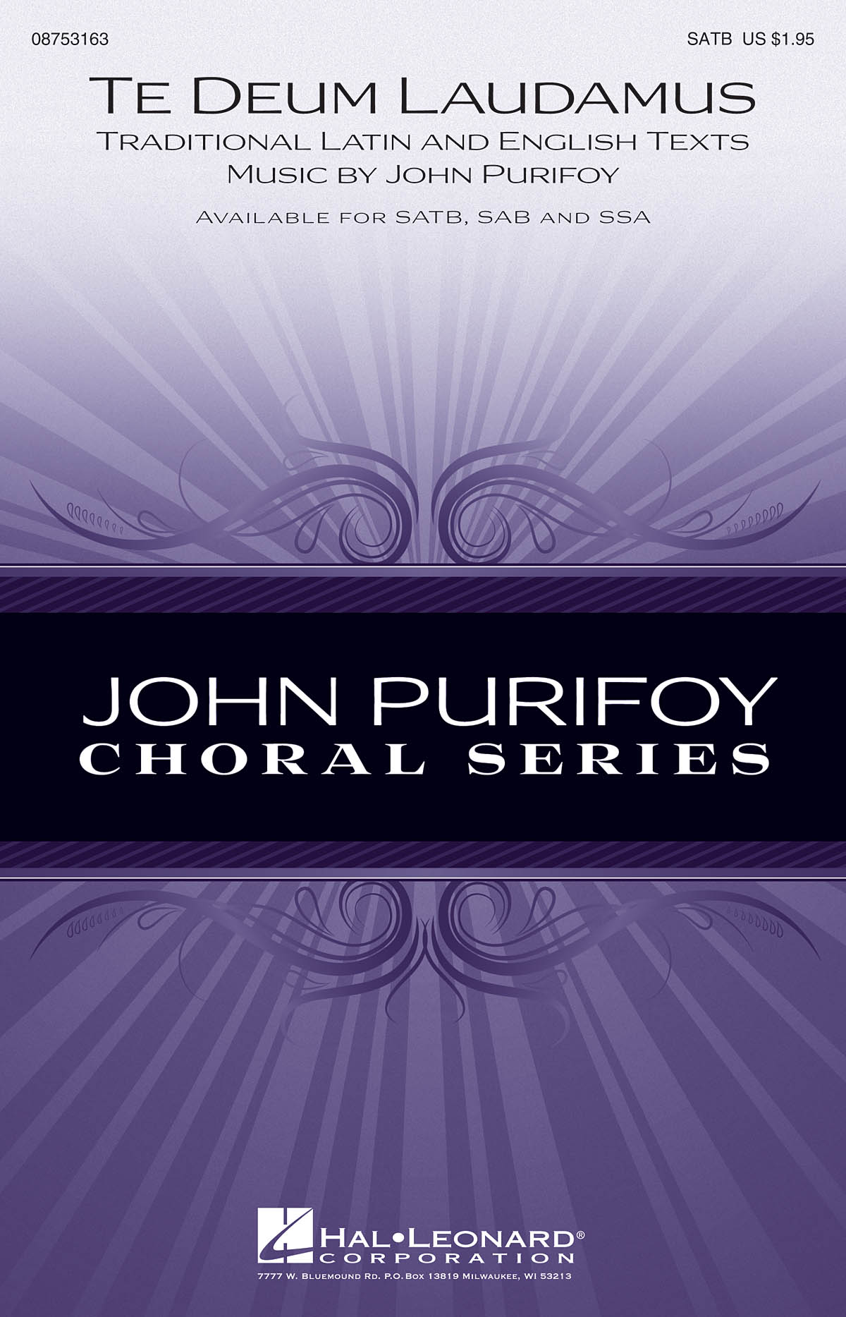 John Purifoy: Te Deum Laudamus: SATB: Vocal Score
