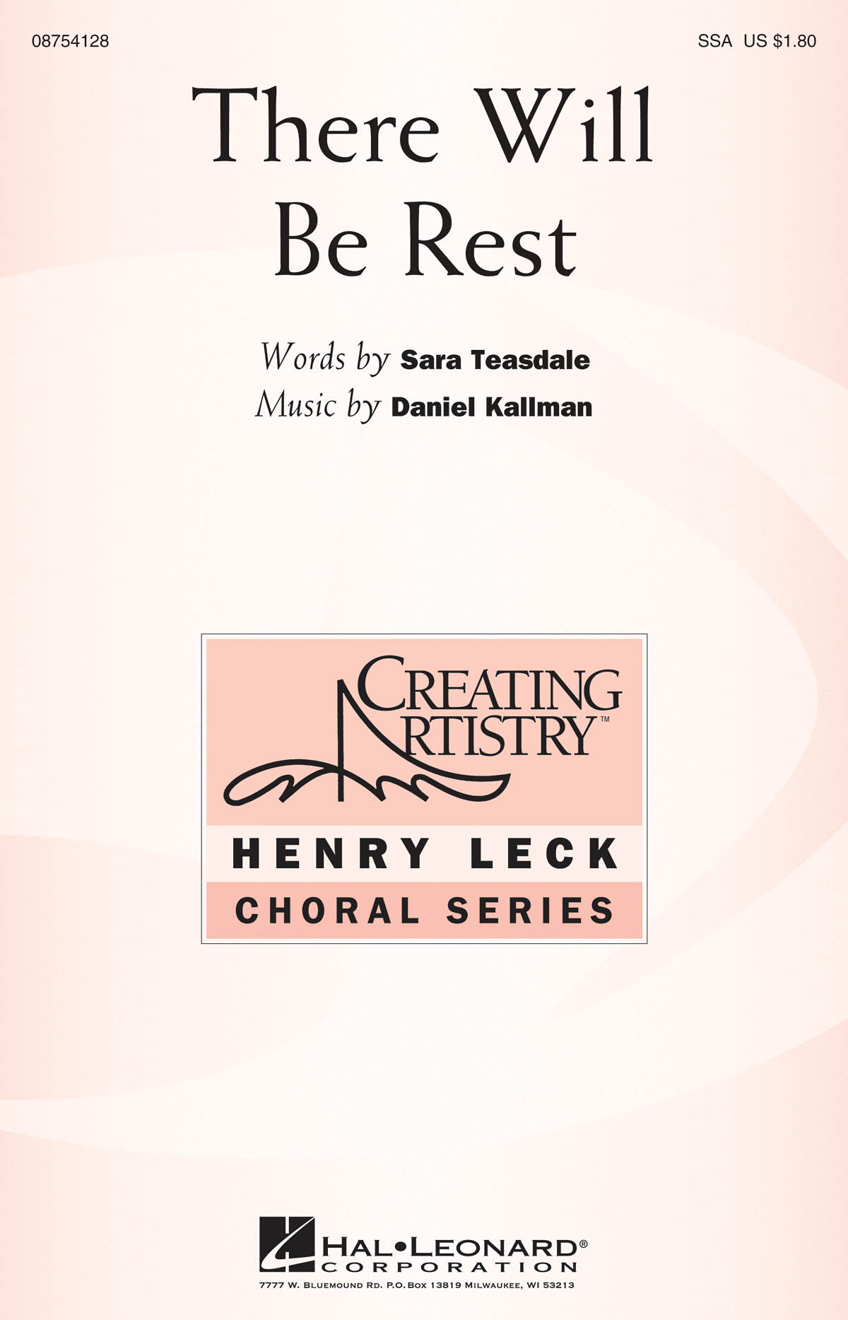 Daniel Kallman: There Will Be Rest: SSA: Vocal Score