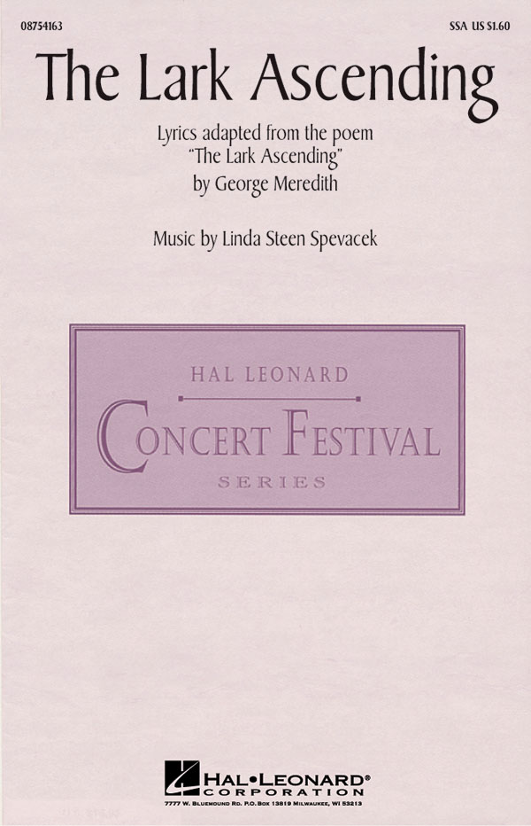 George Meredith Linda Spevacek: The Lark Ascending: SSA: Vocal Score