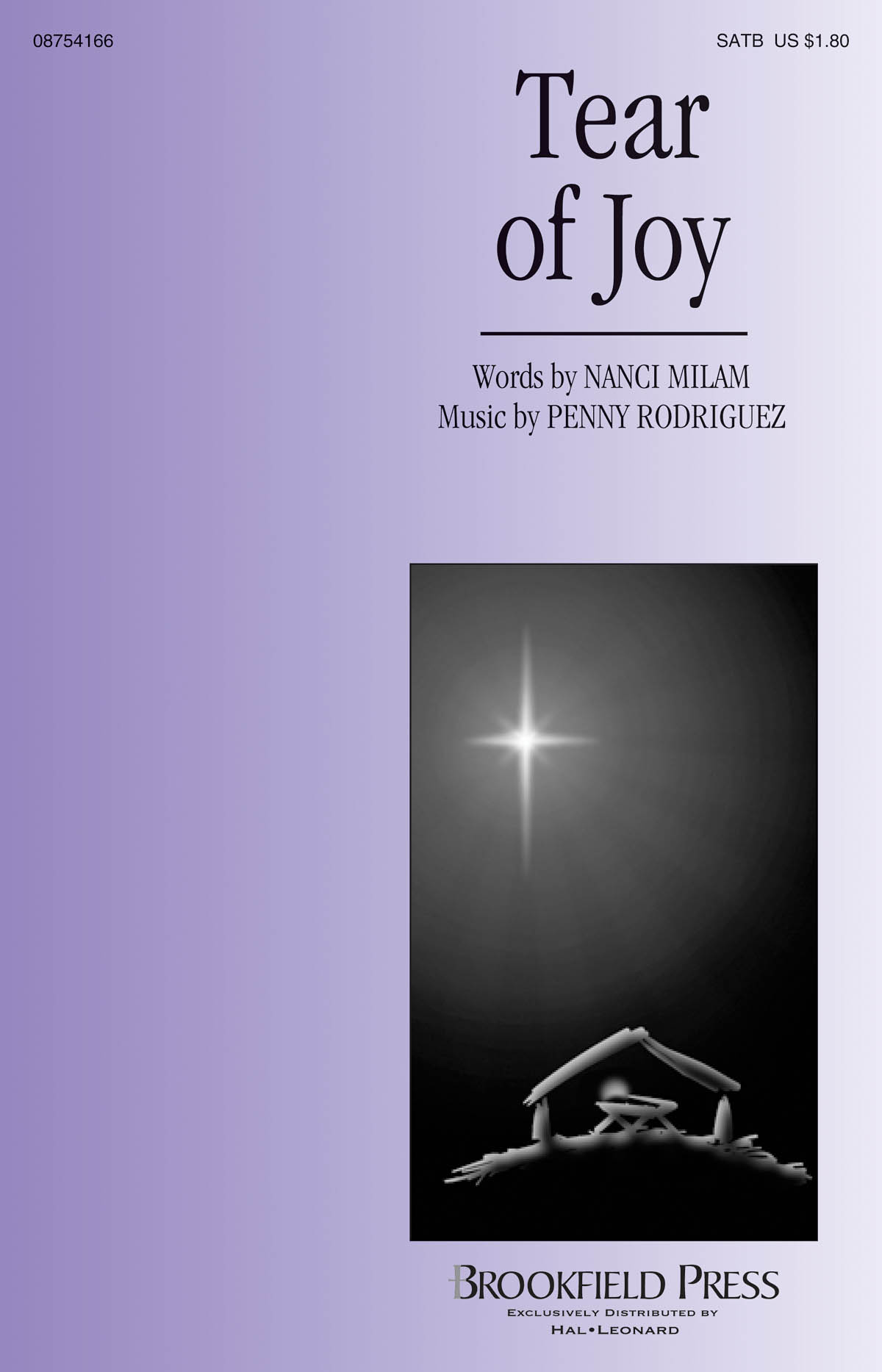 Penny Rodriguez: Tear of Joy: SATB: Vocal Score