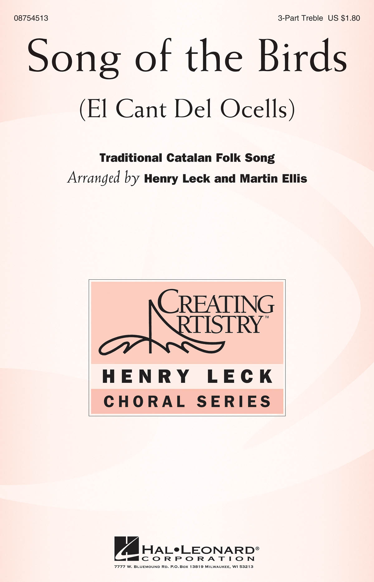 Song of the Birds: 3-Part Choir: Vocal Score