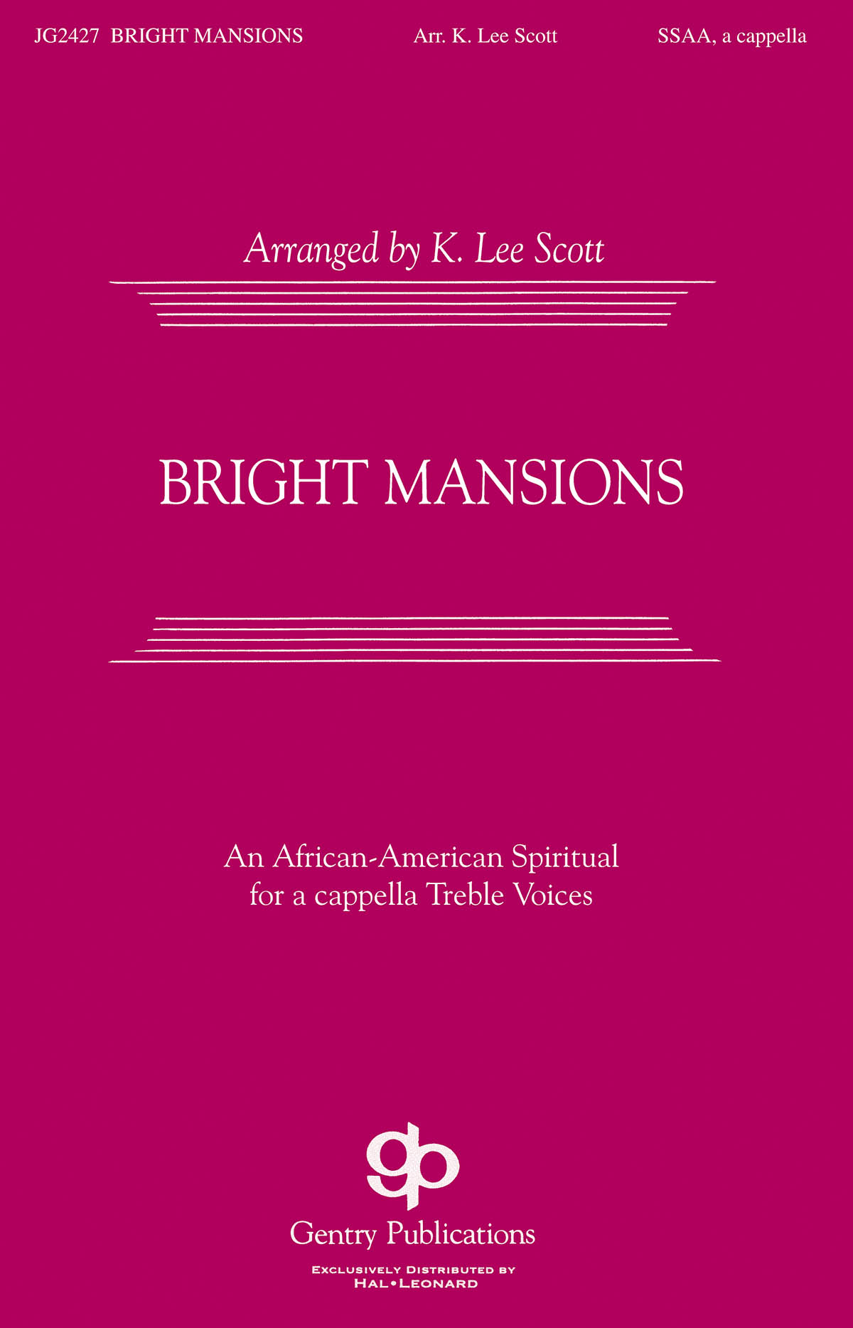 Bright Mansions: SSAA: Vocal Score