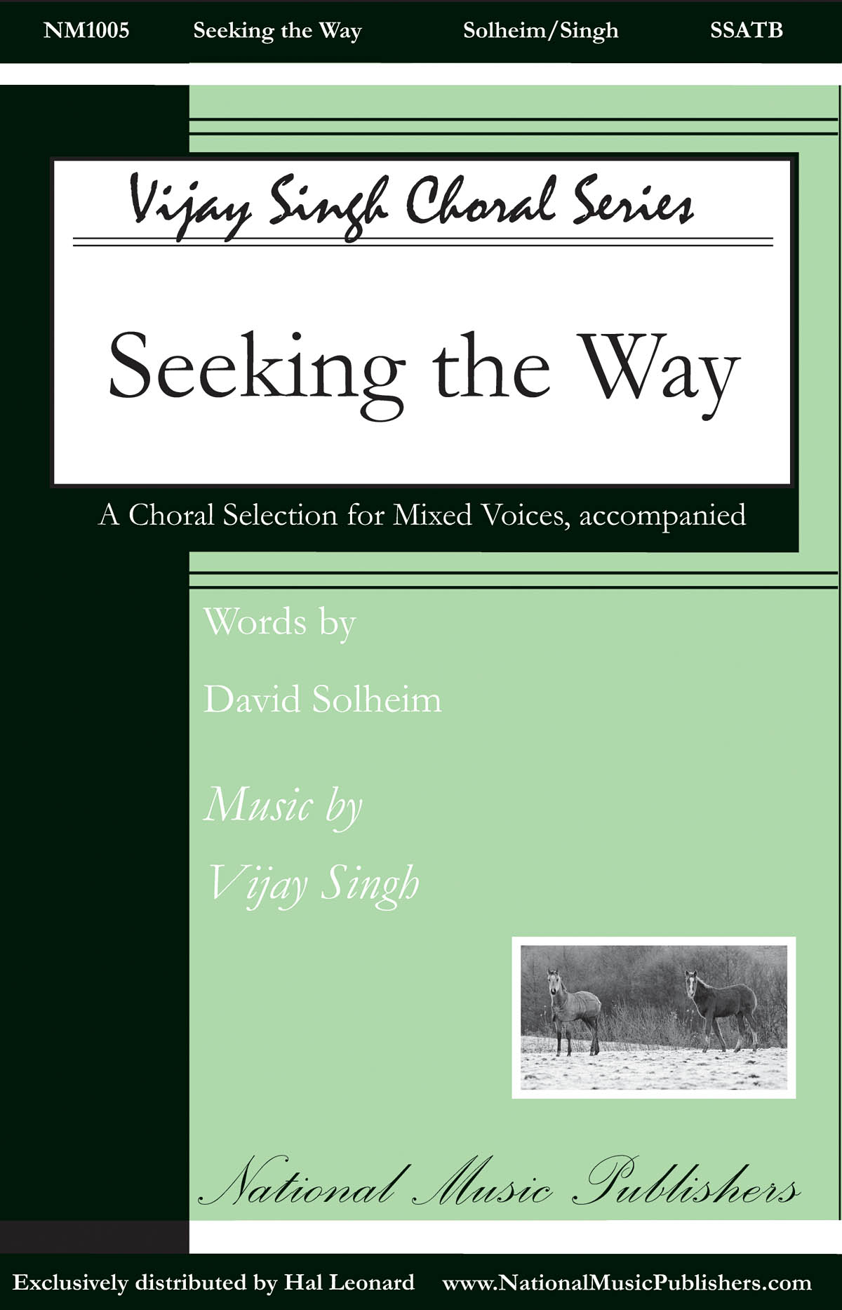 Vijay Singh: Seeking the Way: SATB: Vocal Score