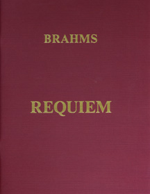 Johannes Brahms: Requiem Brahms/Hoggard: SATB: Vocal Score