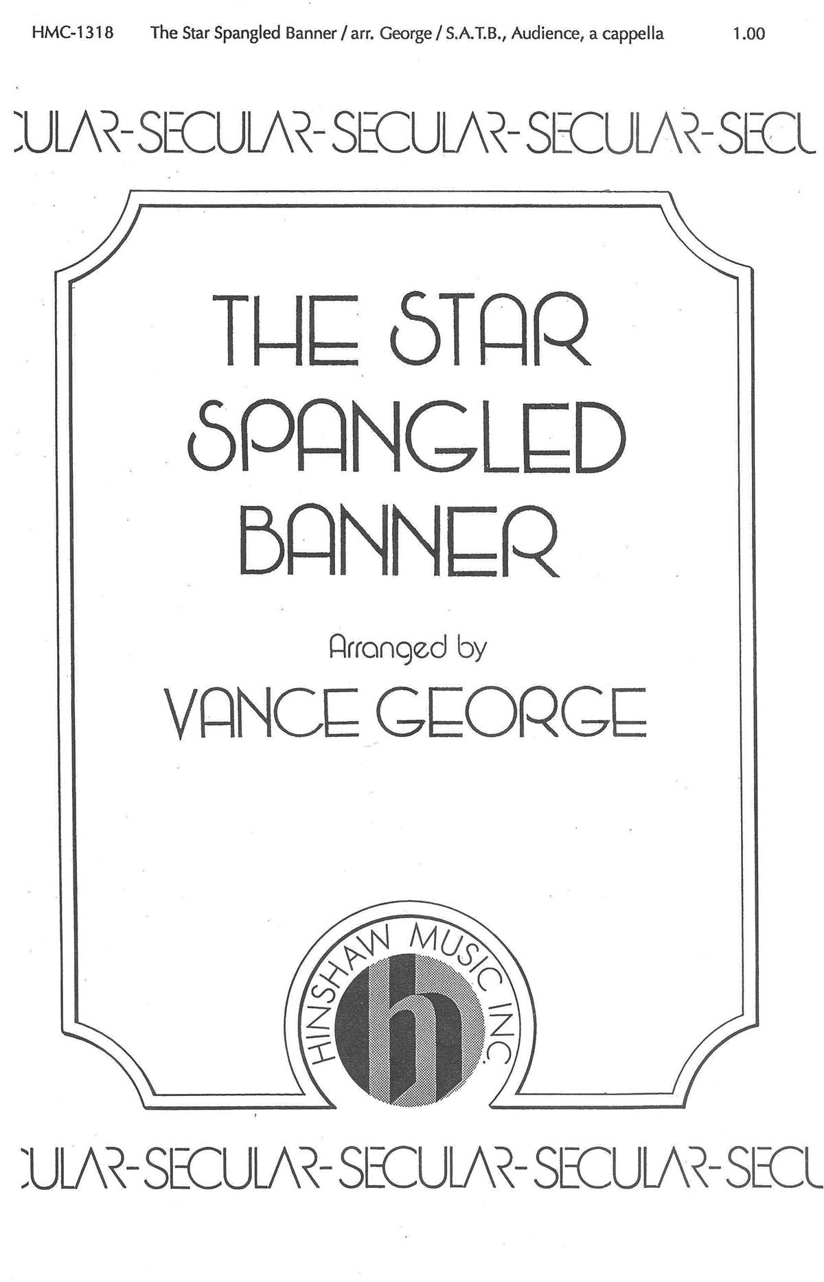 John Stafford Smith: The Star Spangled Banner: SATB: Vocal Score